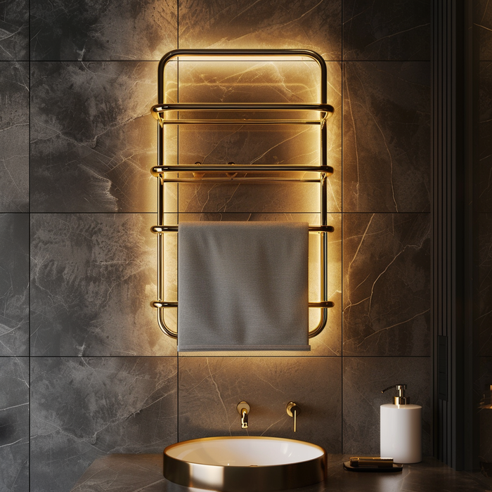 Wall-Mounted Electric Towel Warmer – Heated Drying Rack for Spa & Steam Rooms