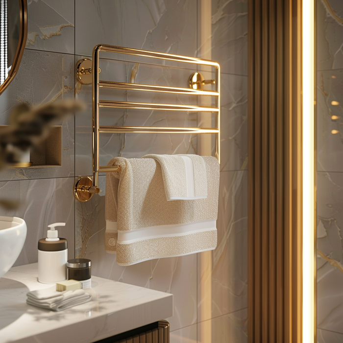 Wall-Mounted Electric Towel Warmer – Heated Drying Rack for Spa & Steam Rooms